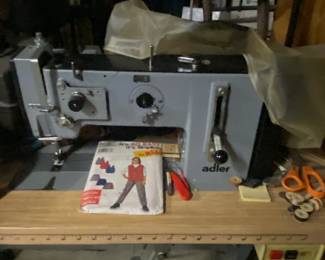 commercial sewing machine with desk very nice