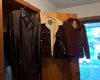 like new mens vintage jackets- leather