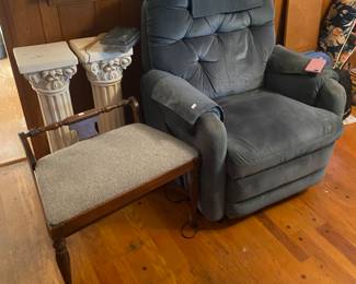 small bench, Blue lift chair