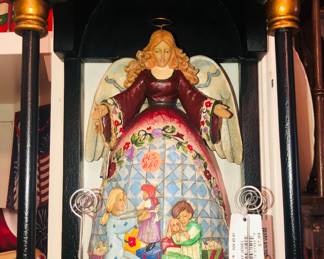 Jim Shore items, Christmas place card holders.