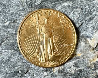 An 1987 1/2 Oz. 25$ American Gold Eagle. In excellent condition. Sigma tested.