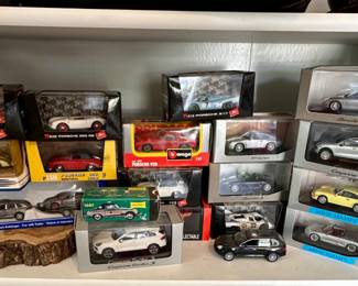 Great Selection of Porsche Die-Cast Cars in Original Boxes
