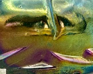 Louis Comfort Tiffany Favorile Glass ScarabLouis Comfort Tiffany Favorile Glass Scarab, Signed on Lower rim of this photo