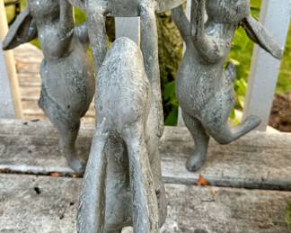 3 Bunny Planter Stand