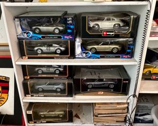 Great Selection of Porsche Die-Cast Cars in Original Boxes