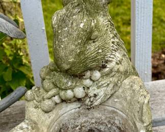 Cement Rabbit Planter
