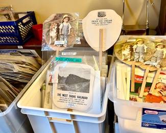 Advertising ephemera, vintage magazines, etc.