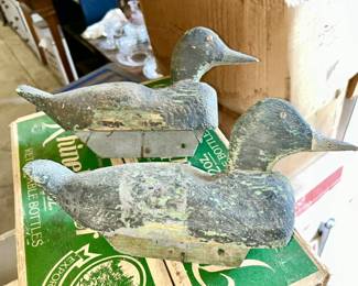 Antique duck decoys