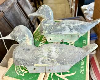 Antique duck decoys, second view (missing eyes)
