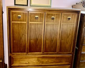 Mid-Century Modern Gentleman's chest, contrasting veneer 