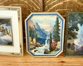 Vintage framed artwork