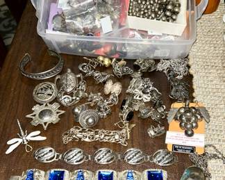 Vintage sterling silver jewelry 
