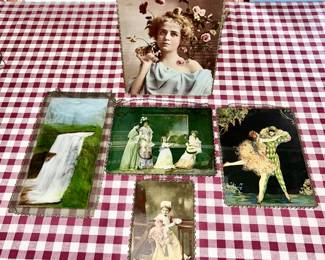 Antique chain art framed glass pictures. SOME SOLD