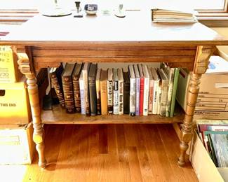 Vintage Library table, antique/vintage/modern books, SOME SOLD