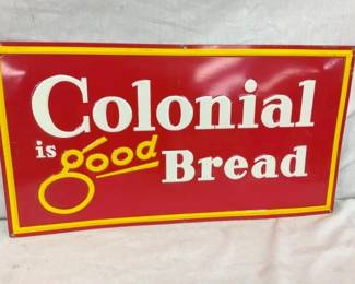 SST EMB. COLONIAL BREAD SIGN