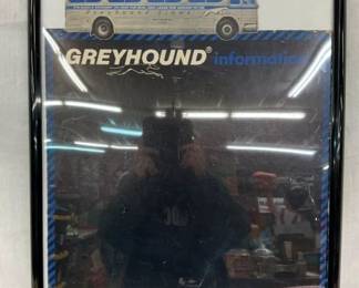 FRAMED GREYHOUND CB W/ BUS