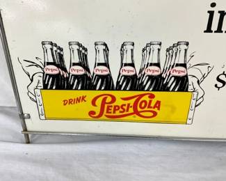 UNUSUAL PEPSI COLA RACK SIGN