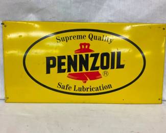 SST PENNZOIL RACK SIGN
