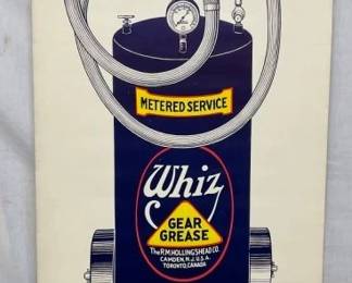 EARLY PAPER WHIZ SHOP SIGN 24X45