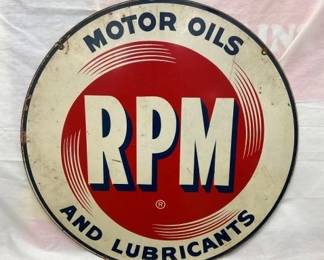 26" DS METAL RPM SIGN