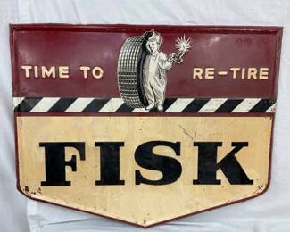 SST EMB. FISK TIRE SIGN