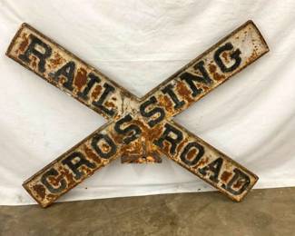 SIDE 2 VIEW RR CROSSING SIGN
