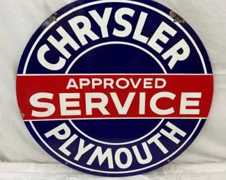 42" DSP CHRYSLER PLYMOUTH SIGN