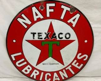 SIDE 2 PORC. 36" TEXACO NAFTA SIGN