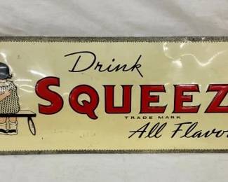 SST EMB. SQUEEZE DRINK SIGN W/ CHILDREN