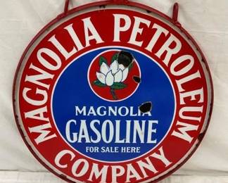 SIDE 2 PORC. 42" MAGNOLIA PETROLEUM SIGN