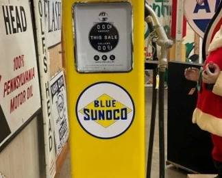BLUE SUNOCO GAS PUMP