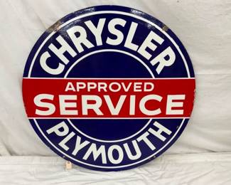 SIDE 2 PORC. CHRYSLER PLYMOUTH SIGN