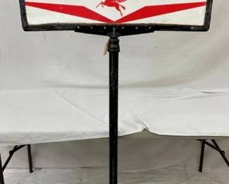 SIDE 2 MOBILOIL SIDEWALK SIGN W/ BASE