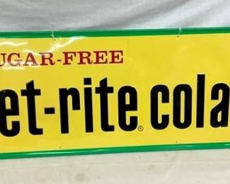 SST EMB. DIET RITE COLA SIGN