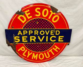 SIDE 2 PORC. DE SOTO PLYMOUTH SIGN