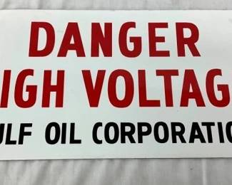 SSP DANGER HIGH VOLTAGE GULF SIGN
