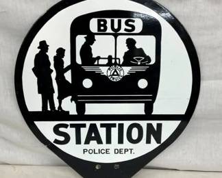 DSP BUS STATION SIGN POLICE DEPT.