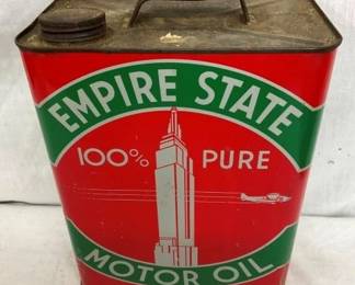 2QT EMPIRE STATE MOTOR OIL CAN