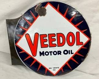 DSP VEEDOL STARBUST FLANGE SIGN