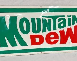 SST EMB. 1982 MT. DEW SIGN 36X18