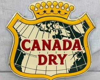 EMB CANADA DRY SIGN 15X14 1/2