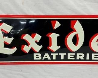 SST EMB. EXIDE BATTERIES SIGN