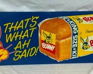 SST BUNNY KING SIZE BREAD SIGN