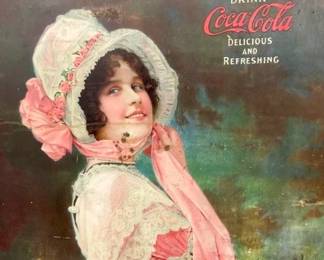 CLOSEUP COCA COLA TIN LITHO