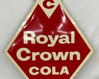 SST EMB ROYAL CROWN COLA DIAMOND SIGN