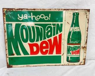 SST MT. DEW SIGN W/ BOTTLE