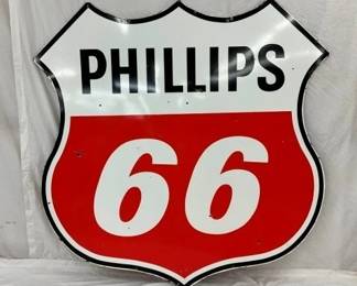 SIDE 2 VIEW PHILLIPS 66 PORC. SIGN