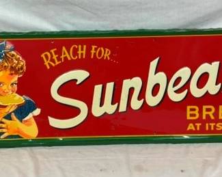 SST EMB. SUNBEAM BREAD SIGN