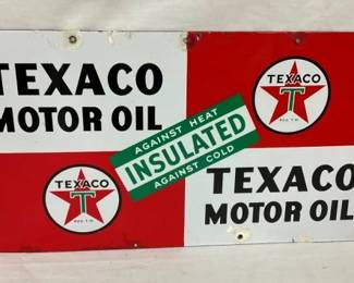 DSP TEXACO MOTOR OIL SIGN