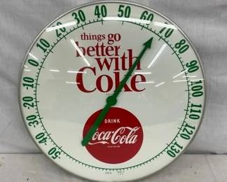 18" THINGS GO BETTER WITH COKE THERM.